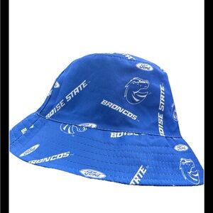 Blue Boise State/ford Bucket Hat  reversible